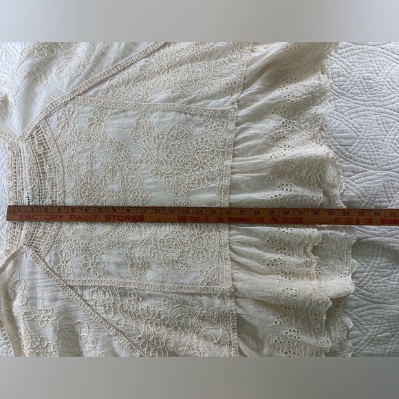 ARULA by Alterd Stare  Ivory Lace Bohemian Peasant Blouse 16 - Picture 9 of 11